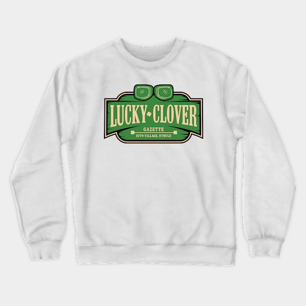 Lucky Clover Gazette Crewneck Sweatshirt by jorgejebraws